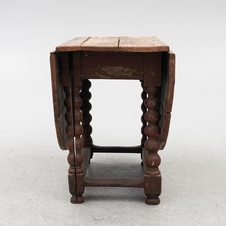 a drop-leaf table, Sweden, 18th/19th century.