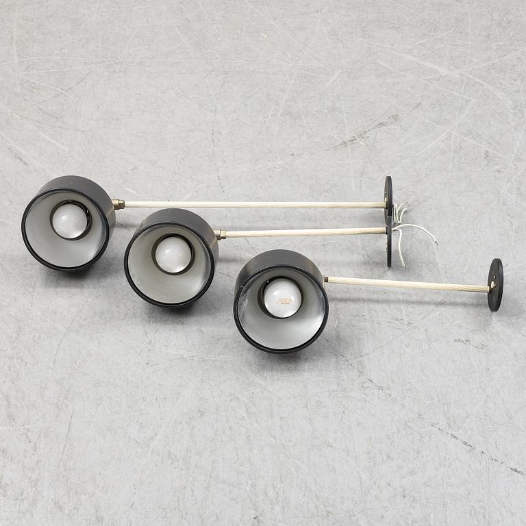 Three Omi wall lights, Denmark, 1960's.