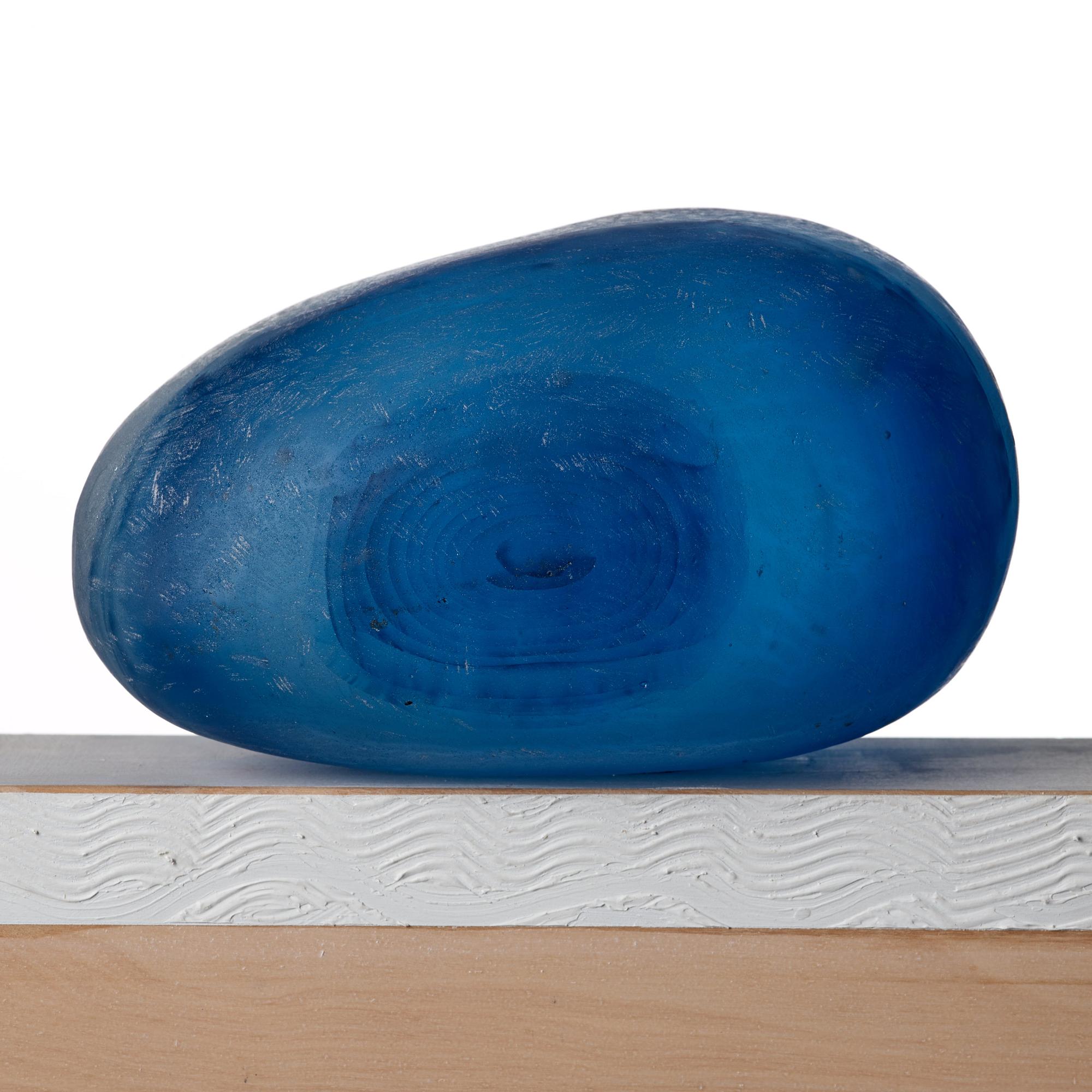 Bertil Vallien, a unique sand cast glass sculpture, Kosta Boda, Sweden.