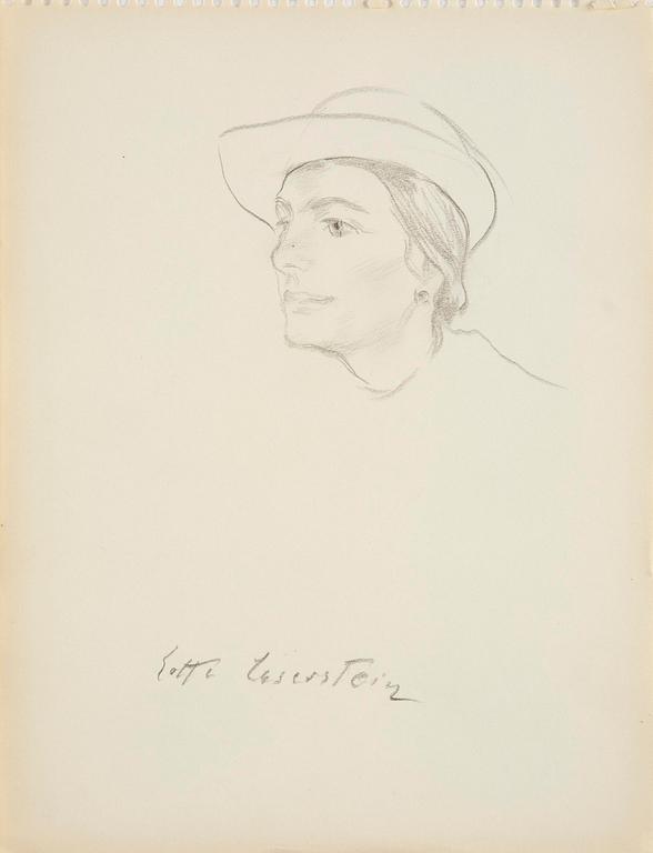 Lotte Laserstein, Woman with a hat.