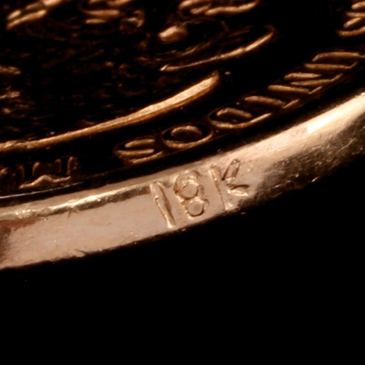 GULDMYNT, 18 k, Mexico, 1959. Vikt 19 g.