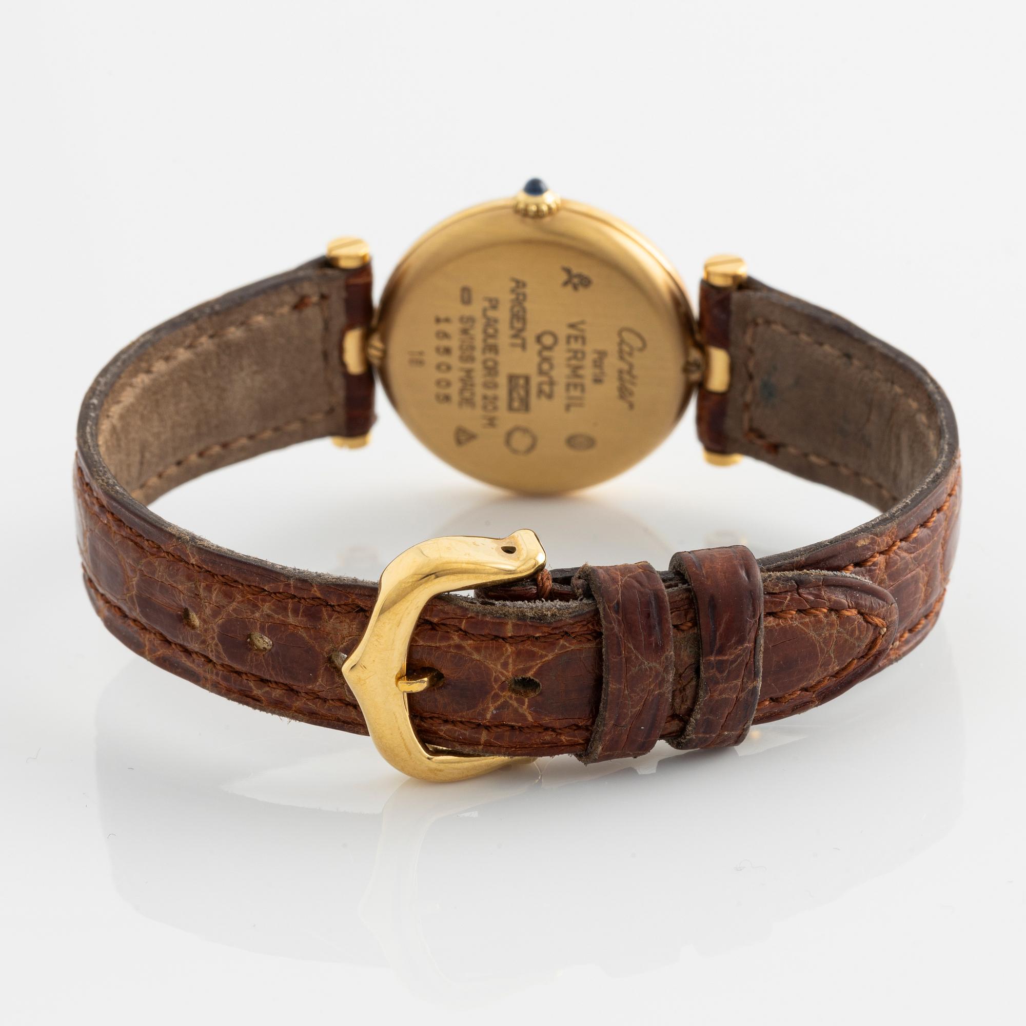 must de Cartier, VLC, wristwatch, 24 mm.