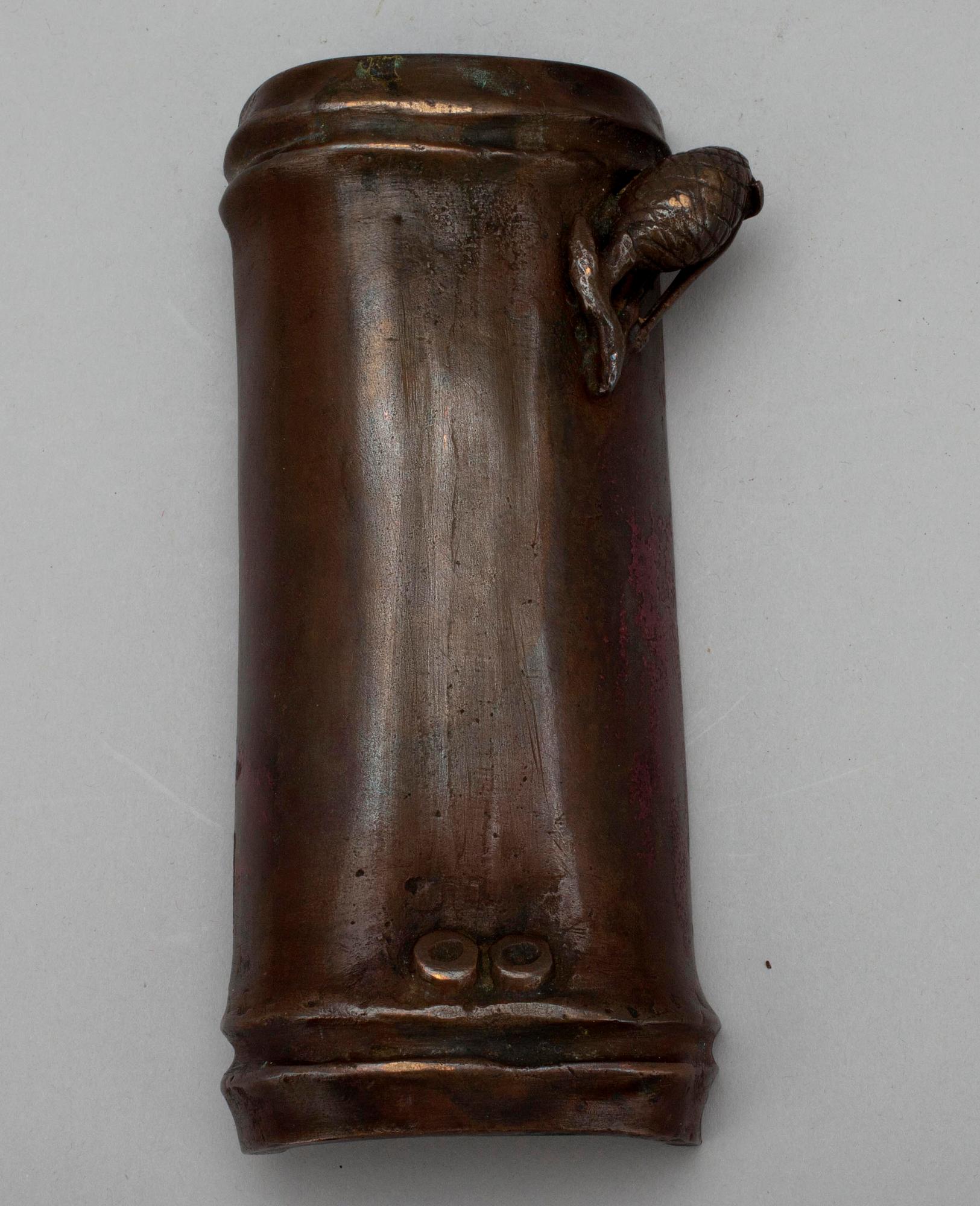 ARMSTÖD, brons, arkaiserande, sannolikt Japan, 1800-tal.