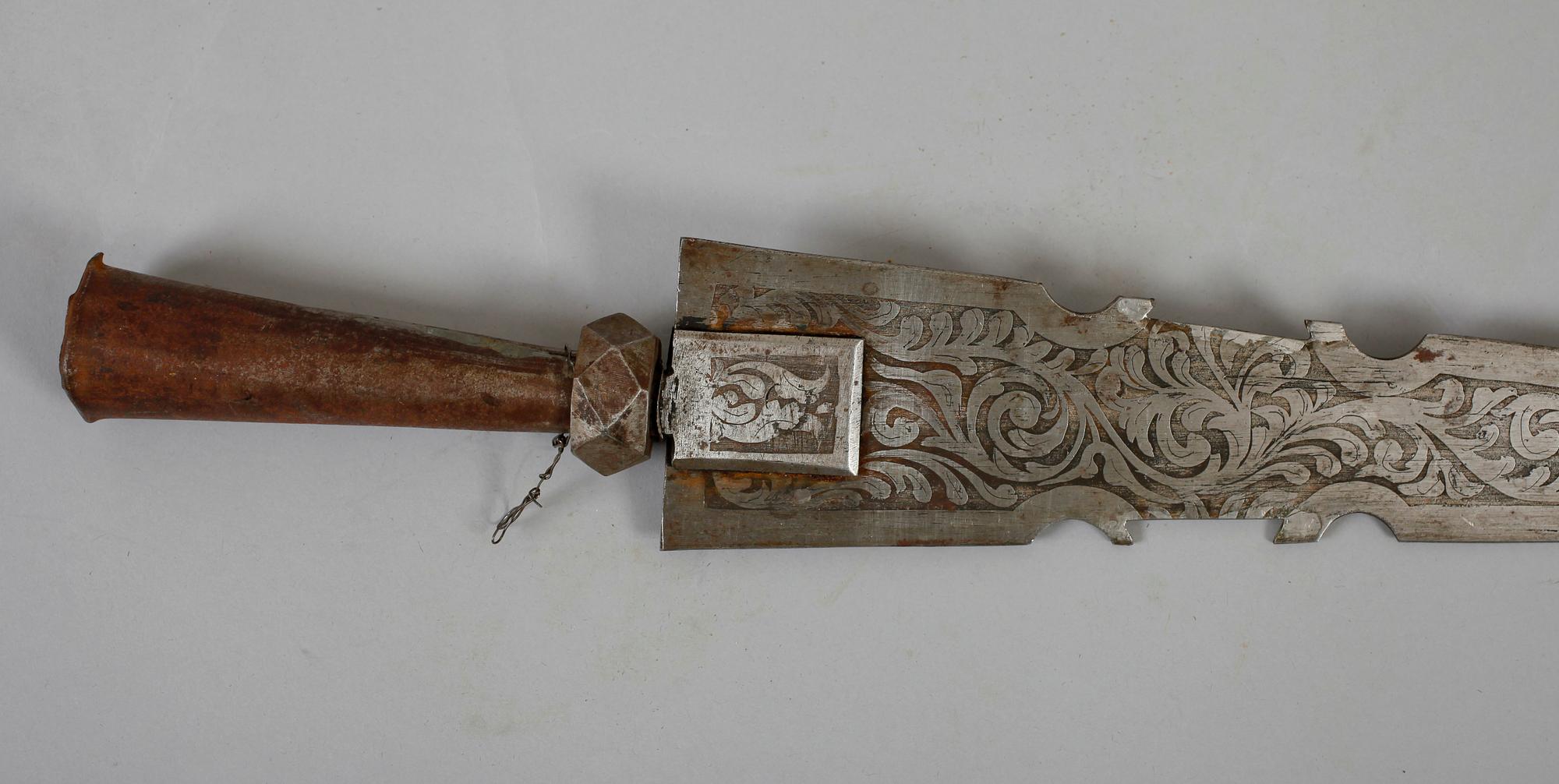 LANSSPETS, orientalisk, metall, 1800-/1900-tal.