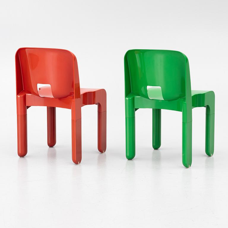 Joe Colombo, Chairs, a pair, "Universal", Kartell, second half of the 20th century.