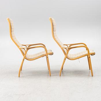 Yngve Ekström, fåtöljer, ett par, "Lamino", Swedese.