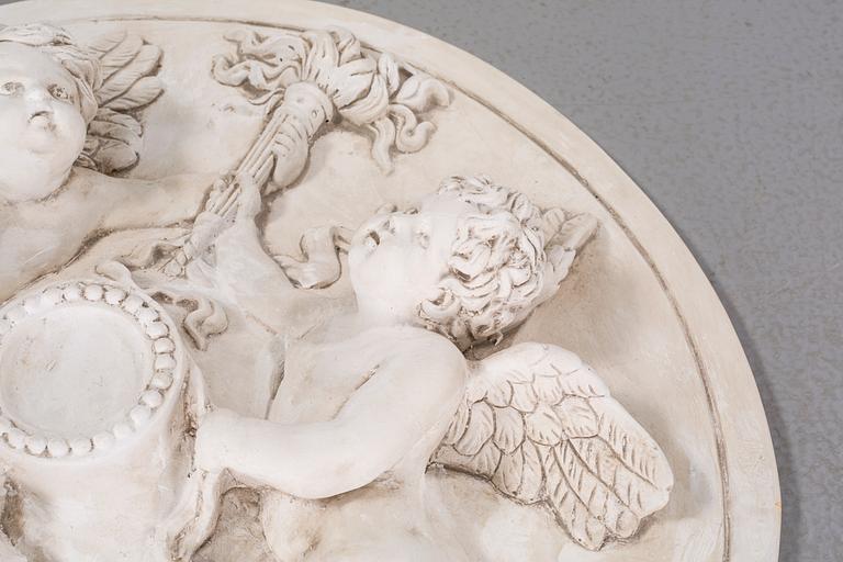 A stucco ornament in plaster, second half of the 20th century.