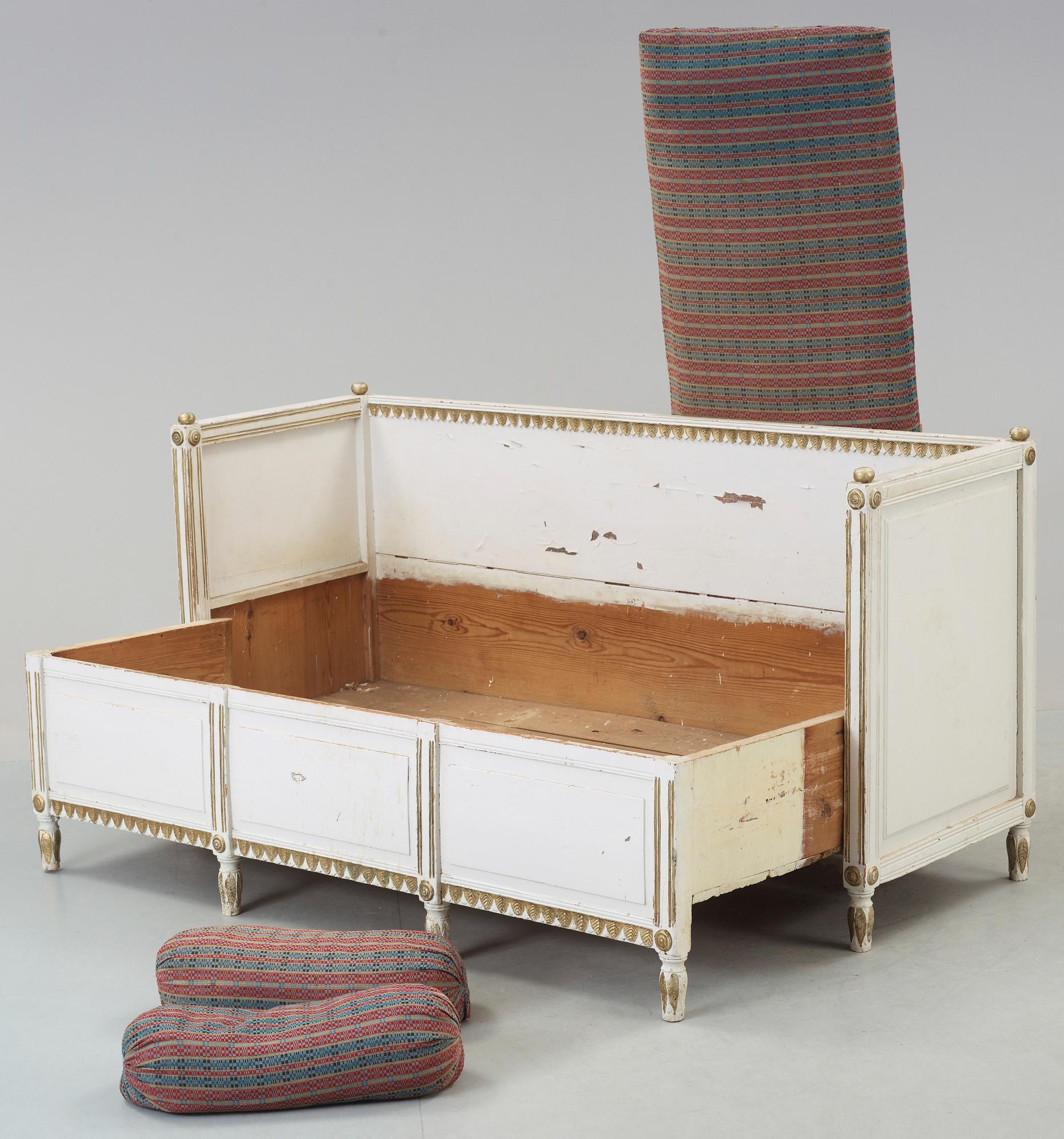SOFFA, sengustaviansk, omkring 1800.