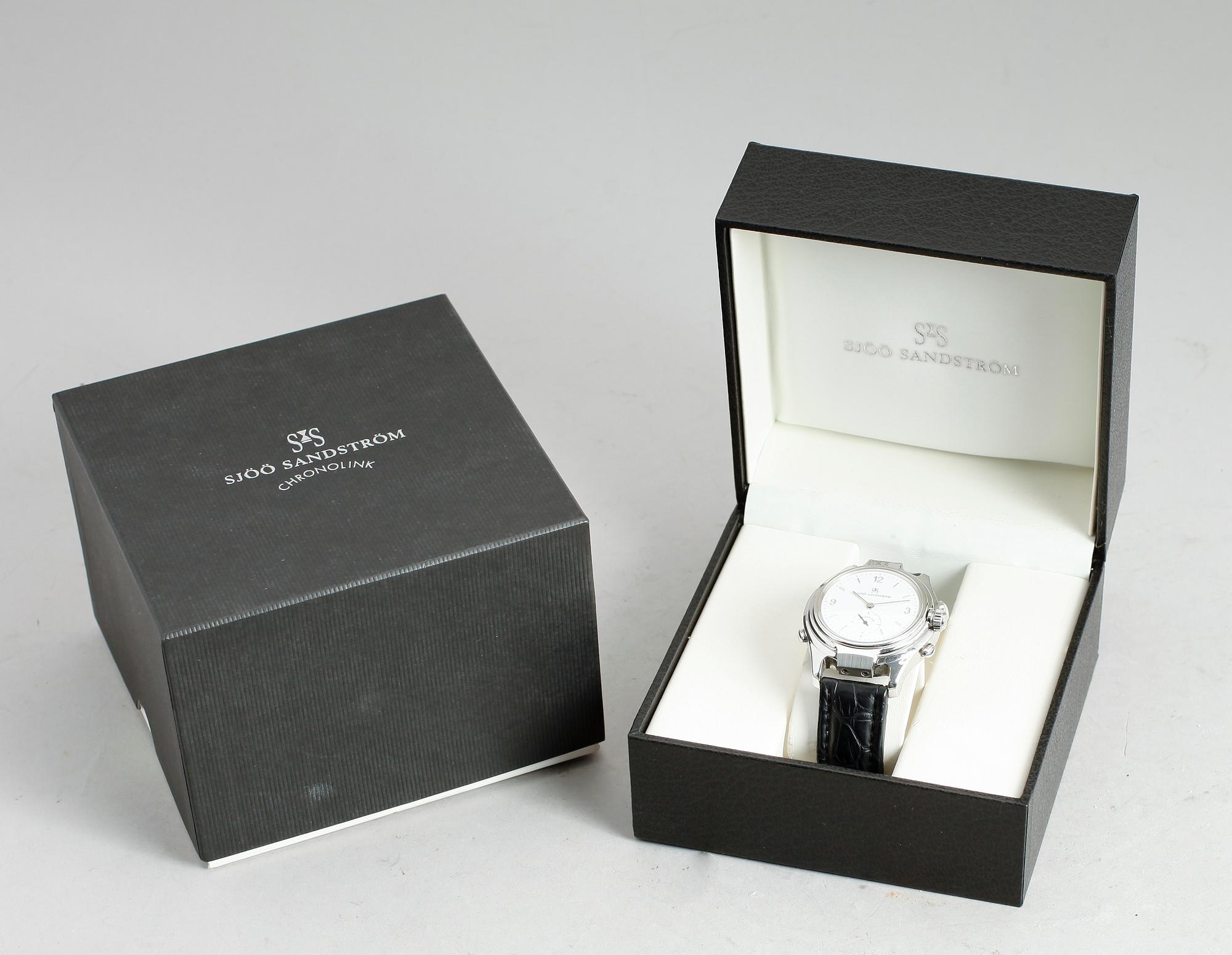 ARMBANDSUR, Sjöö Sandström, Chronolink Worldtimer UTC.