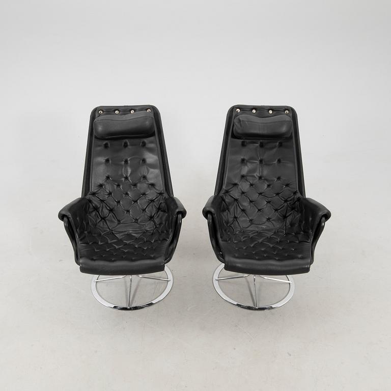 Bruno Mathsson armchairs, a pair of "Jetson" for DUX, late 20th century.