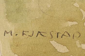 Maja Fjaestad, Portrait of Maja Hallén, née Lindström (the artist's sister).