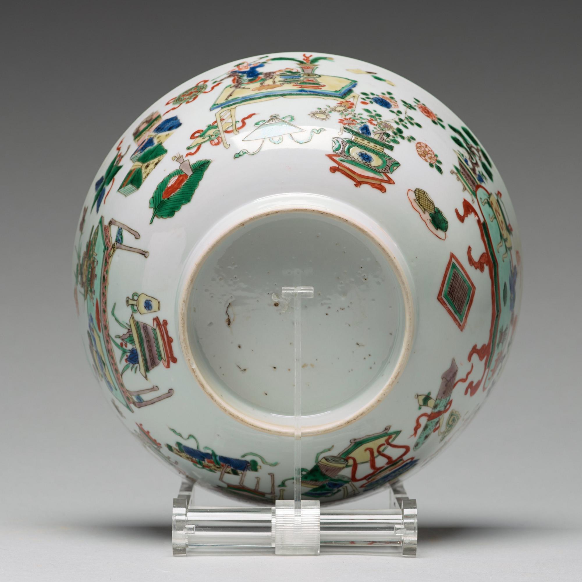 SKÅL, porslin. Qingdynastin, Kangxi (1662-1722).
