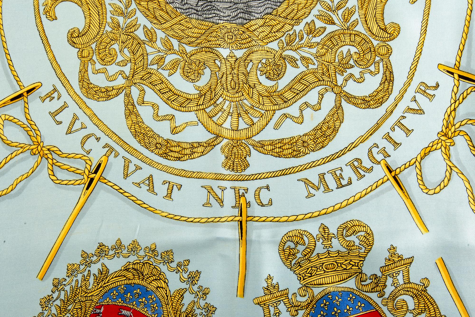 A silk Hèrmes scarf France later part of the 20th century.