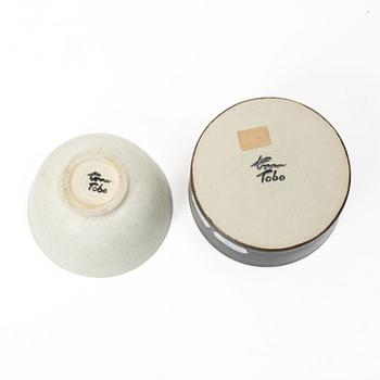 Erich & Ingrid Triller, Lot of ceramics, 7 pieces, stoneware, Tobo.