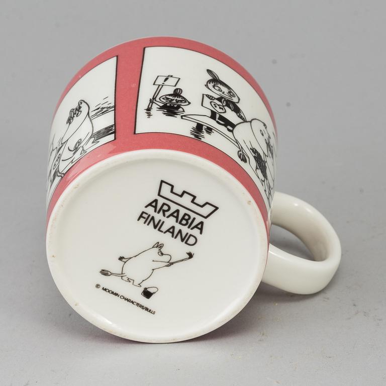 A porcelain Moomin Characters mug from Arabia, Finland, 1991-3.