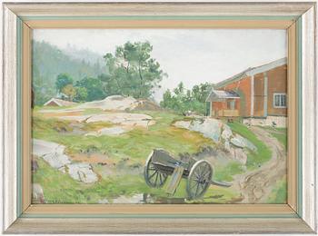 Jörgen Sörensen · JÖRGEN SÖRENSEN, gouache på papper, signerad och daterad -88.