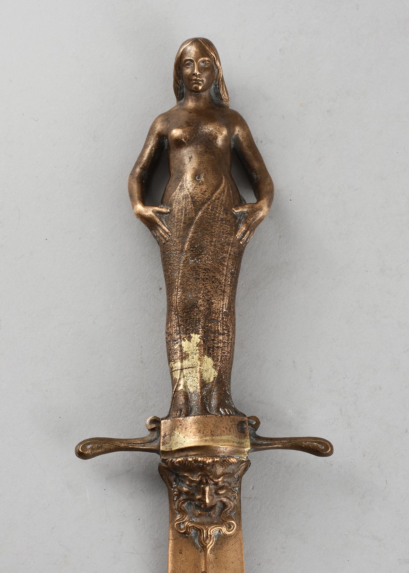 OTTO STRANDMAN, brevkniv, signerad OS och daterad 1901.