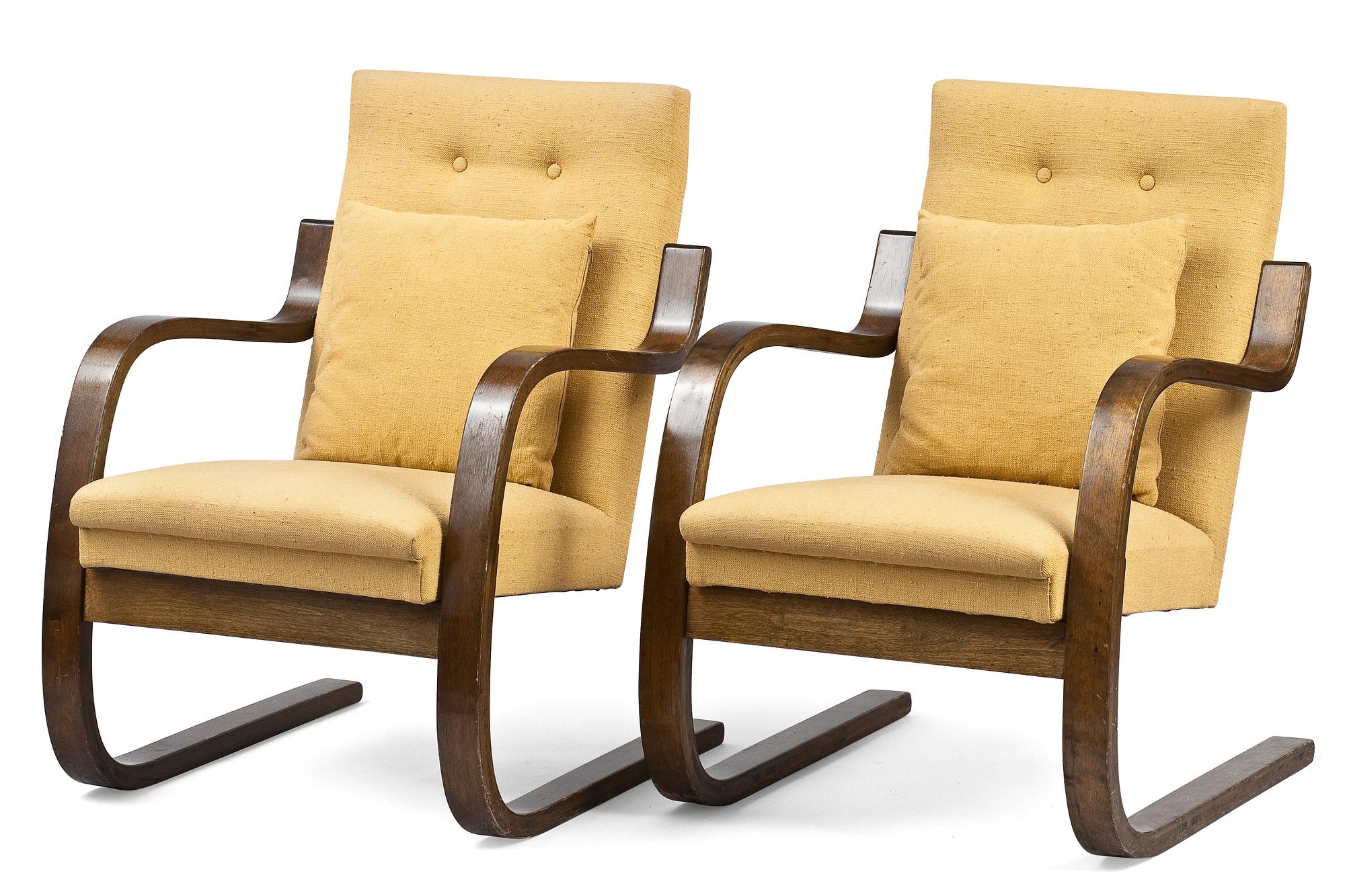 Alvar Aalto, LÄNSTOLAR, 2 ST.