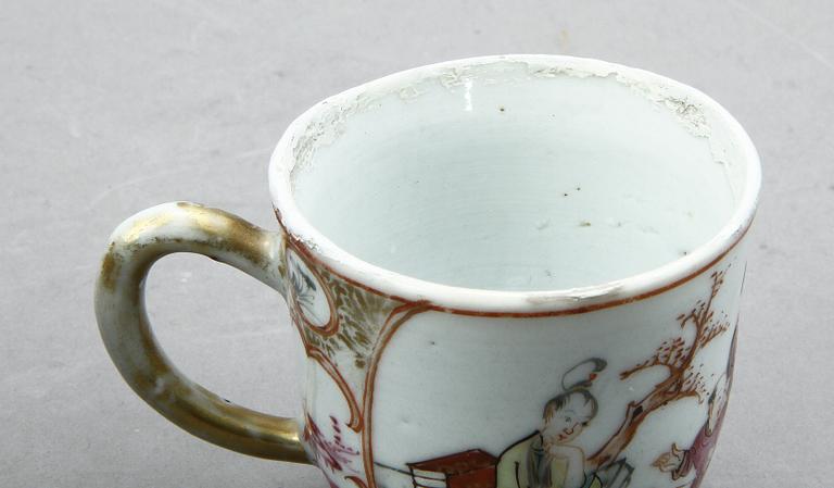 PARTI PORSLIN, 4 delar, Kina, 1700-tal.