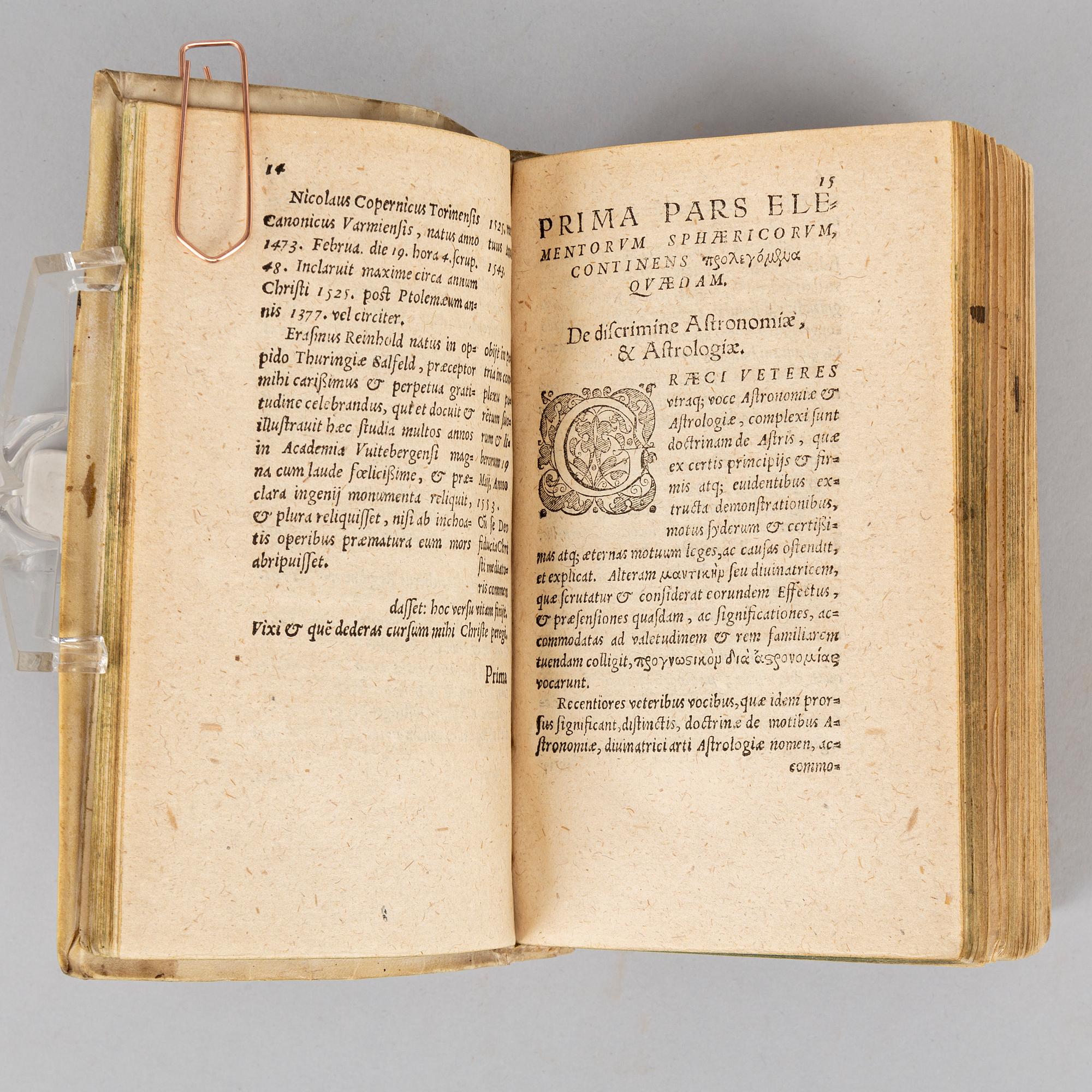 Astronomy, 3 works 1576-82, illustrations with movable parts.