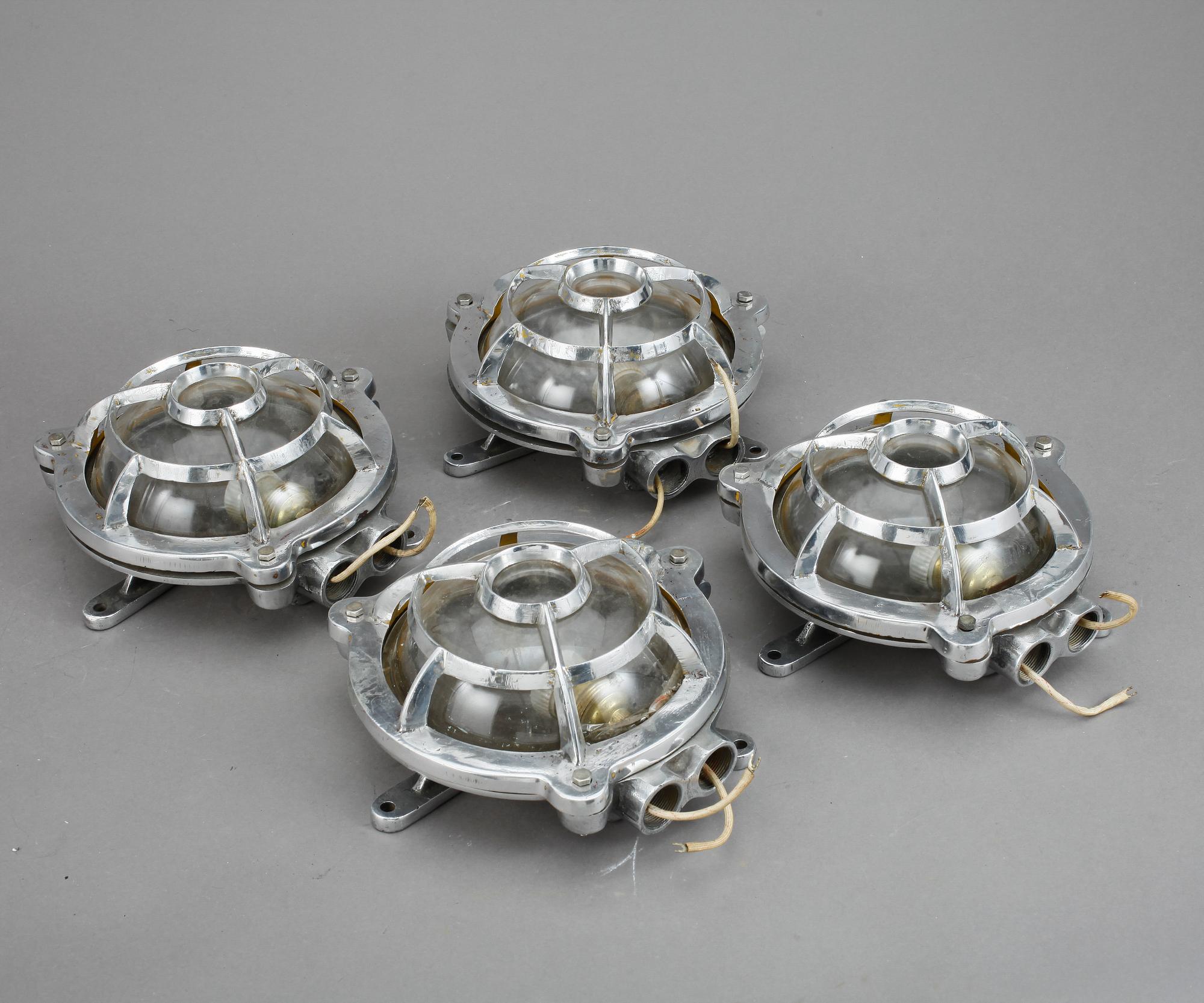 SKEPPSBELYSNING, 4 st, 1900-talets mitt.