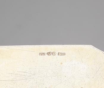 FISKKNIVAR, ett par, silver, Gustaf Wallin, Falun 1854. Vikt ca 130 g.
