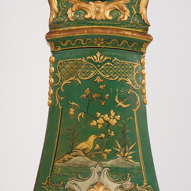 A rococo longcase clock by P. Ernst (watchmaker in Stockholm 1753-84).