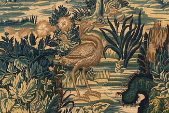 A later 17th century flemish "Verdure" tapestry,  ca 327 x 370 cm.