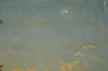 EDOUARD JEAN MARIE HOSTEIN, olja på duk, signerad och daterad Paris 1863.