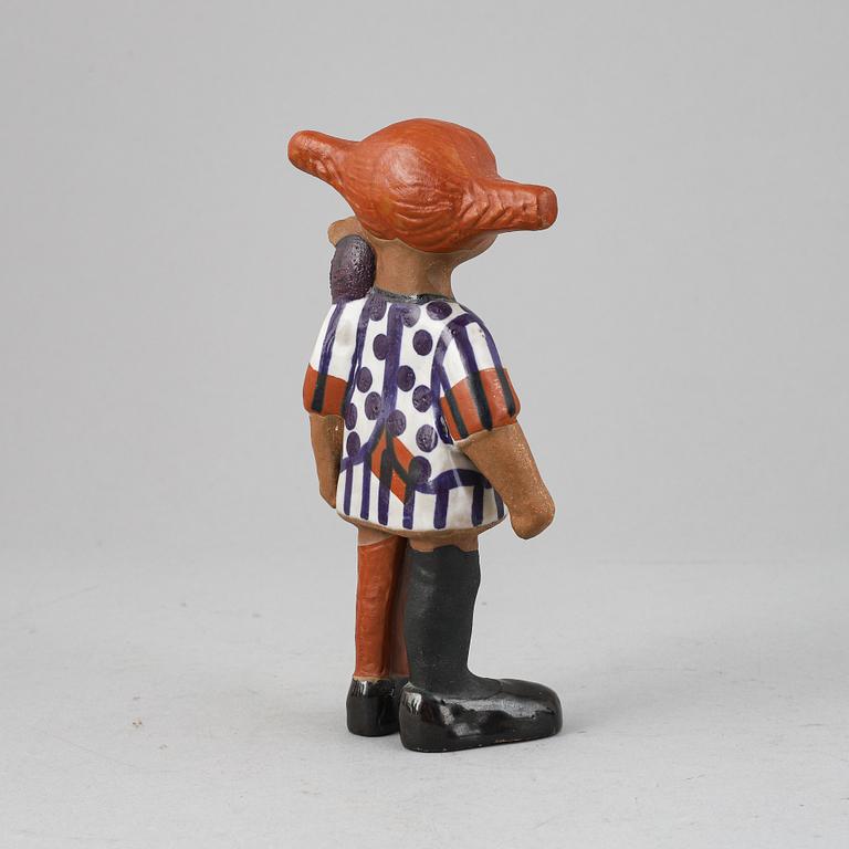 Lisa Larson, figurin, stengods, "Pippi långstrump", Gustavsberg.