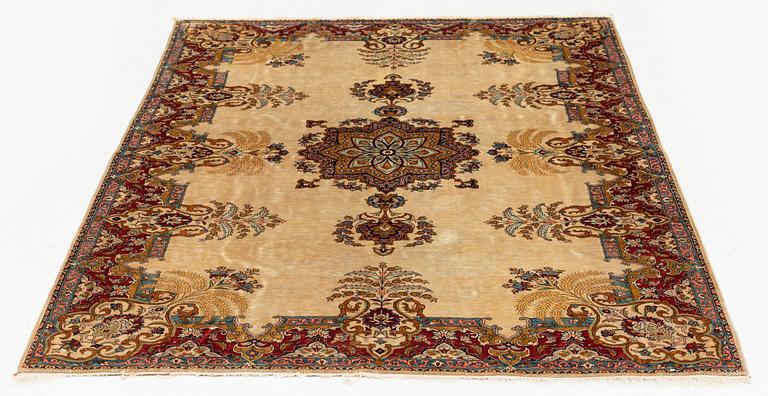 A mid 20th century Qum / Kashan rug, c. 207 x 138 cm.