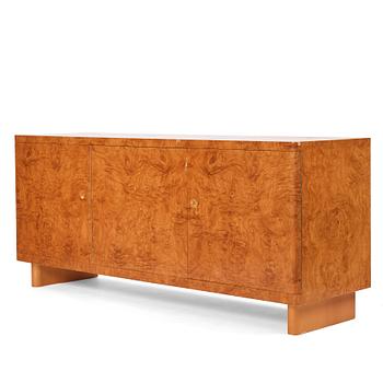 274. Axel Einar Hjorth, an olive ash wood and maple sideboard, 'Birka', Nordiska Kompaniet, Sweden ca 1935.