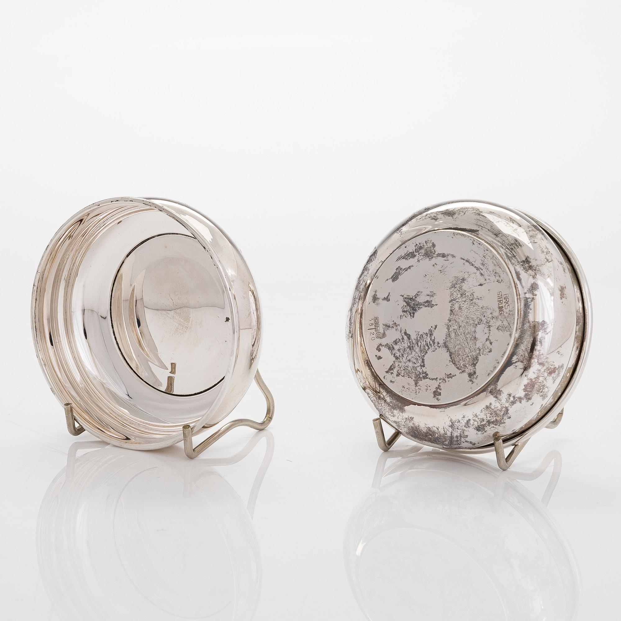 A set of twelve Birk's sterling silver dessert bowls, 20th century.
