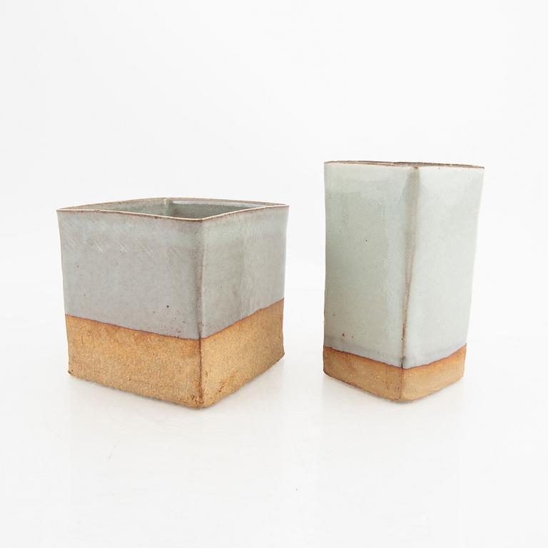Signe Persson-Melin, a set of two earthenware vases.