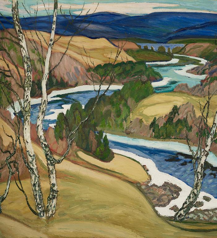 Helmer Osslund, "Islossning Ångermanälven".