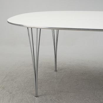 Bruno Mathsson & Piet Hein, a 'Superellipse' dining table, Fritz Hansen, Denmark.