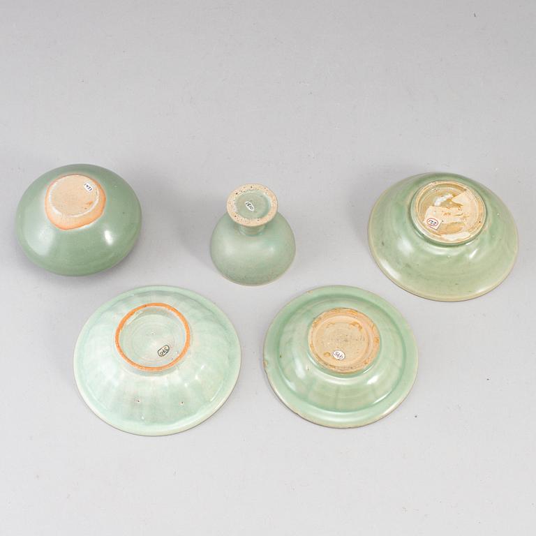 A group of celadon ware, South East Asia. Ming style, 20th Century.