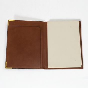 Louis Vuitton, a document holder and a note pad holder, 1985-87.