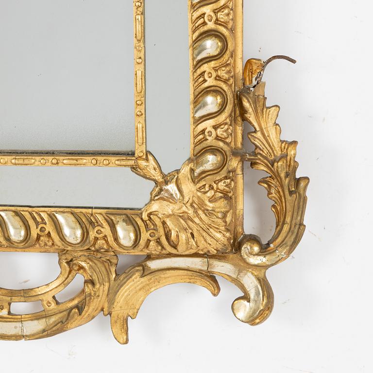 Spegel med konsolbord, nyrokoko, 1800-talets andra hälft.