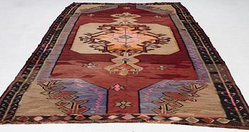 Rug, semi-antique Turkish Kilim, approx. 385 x 200 cm.