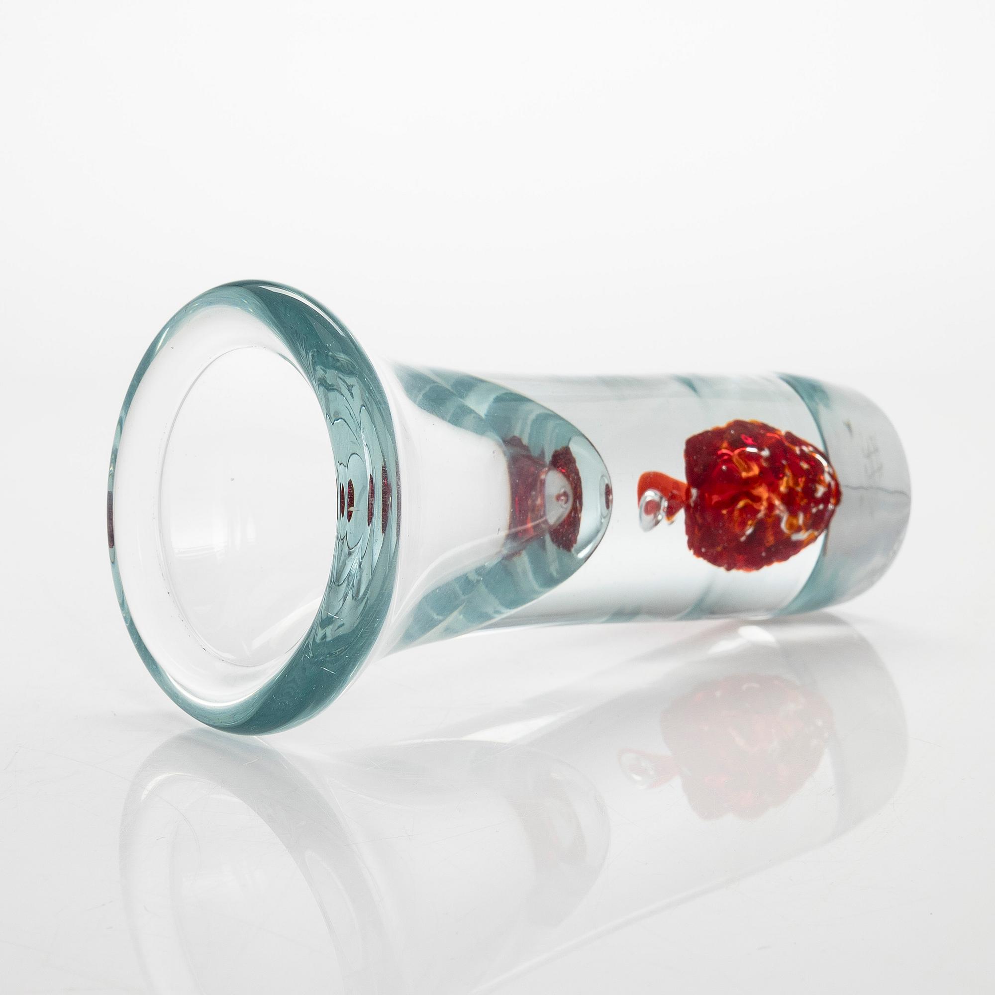 Joonas Laakso, glasskulptur, signerad Joonas Laakso.