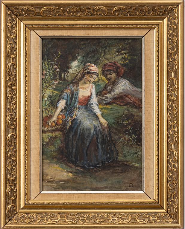 Egron Lundgren, Indian with oranges.