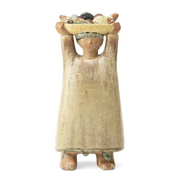 204. A Stig Lindberg stoneware sculpture, Gustavsberg studio 1940-50's.