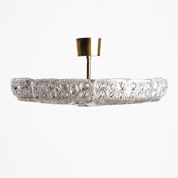 Carl Fagerlund, a ceiling lamp, Orrefors, second half of the 20th century.