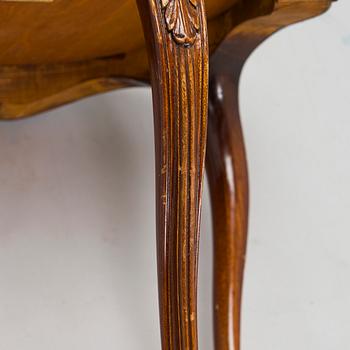 Brickbord, sterlingsilver och mahognyfaner, Mappin & Webb, London 1912, stommen av Paul Boman.