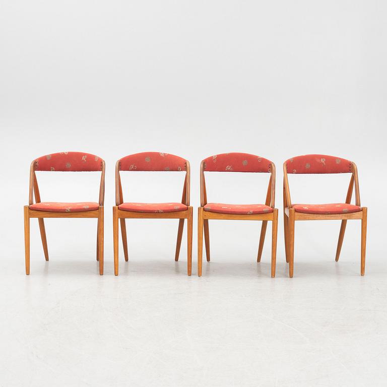 Kai Kristiansen, chairs, 4 pcs, "Pige/T21", Denmark, 1950s/60s.