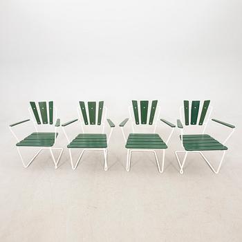 Garden set, 5 pieces, mid-20th century.