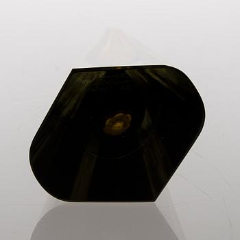 An 'Obelisk' glass sculpture signed K. Franck, Nuutajärvi Notsjö -62.