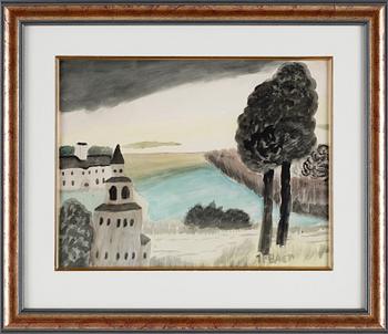 Primus Mortimer Pettersson · PRIMUS MORTIMER PETTERSSON, akvarell, sign.