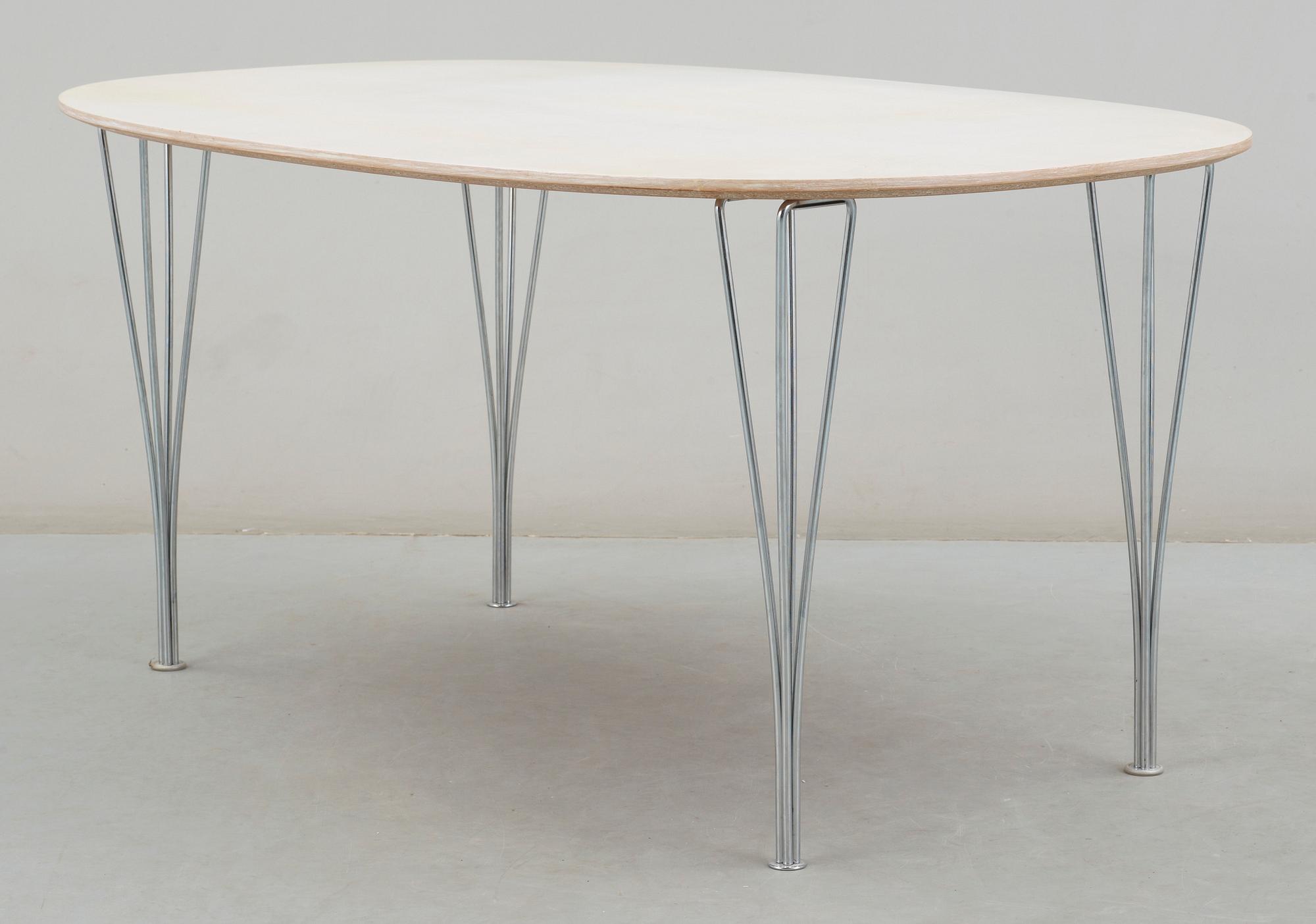BORD, "Superellips". Design Bruno Mathsson & Piet Hein. Fritz Hansen, Danmark.